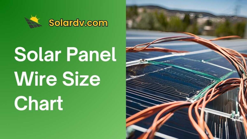 solar panel wire size chart